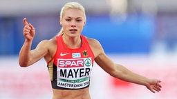 Die deutsche 200-Meter Läuferin Lisa Mayer © picture alliance / dpa Foto: Michael Kappeler