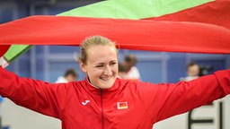 Die weißrussische Speerwerferin Taziana Chaladowitsch © dpa - Bildfunk Foto: Olaf Kraak