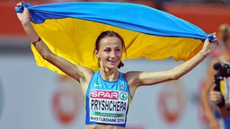 Die ukrainische 800-Meter-Läuferin Natalija Pryschtschepa © imago/GEPA Pictures