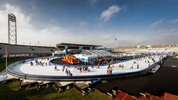 Eisschnellauf-Meisterschaften im Olympiastadion. © picture alliance / ANP Foto: Koen van Weel