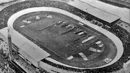 Das Olympiastadion Amsterdam im Jahr 1928.