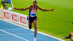 Mohamed Farah gewinnt bei der EM 2010 in Barcelona Gold über 10.000 Meter. © picture-alliance / DPPI Foto: JULIEN CROSNIER