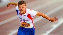 Christophe Lemaitre gewinnt bei der Leichtathletik-Europameisterschaft 2012 in Helsinki Gold über 100 Meter. © imago/Colorsport Foto: Colorsport