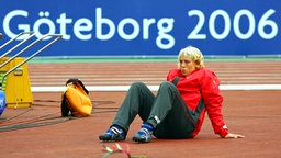 Christina Obergföll wird Vierte bei der Leichtathletik-Europameisterschaft 2006 in Göteborg. © picture-alliance/dpa Foto: Kay Nietfeld