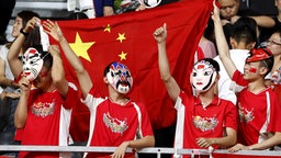 Chinesische Badminton-Fans © imago/Fotoarena