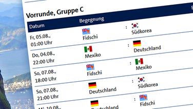 Blick auf eine Ergebnisseite bei sportschau.de/olympia © NDR 