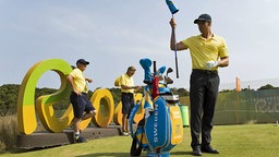 Der schwedische Golfer Henrik Stenson beim Training auf der Olympia-Anlage in Rio de Janeiro. © imago Foto: Bildbyran