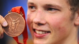 Der deutsche Turner Fabian Hambüchen bei den Olympischen Spielen 2008 in Peking © picture-alliance / dpa Foto: Karl-Josef Hildenbrand