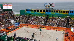 Beachvolleyball-Arena in Rio © Thomas Luerweg Foto: Thomas Luerweg