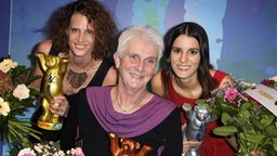 Lena Schöneborn, Marianne Buggenhagen und Duygu Bugur bei der Champions 2015 - Sportlergala des Jahres in Berlin © imago Foto: BeautifulSports