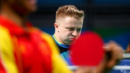 Der deutsche Tischtennisspieler Valentin Baus © dpa - Bildfunk Foto: Kay Nietfeld