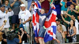 Jubel beim britischen Bahnradsportler Jason Kenny © dpa - Bildfunk Foto: Javier Etxezarreta