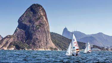 Deutsche Segler in der Guanabara-Bucht vor Rio  