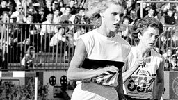 200-m-Europameisterin Jutta Heine (li.) in Aktion © Horstmüller